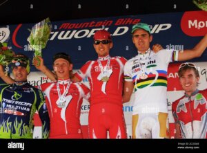 25-giugno-2006-mont-st-anne-canada-podio-coppa-del-mondo-mtb-di-fondo-uci-1-christoph-sauser-2-liam-killeen-3-julien-absalon-4-jose-hermid-2c2dg6e