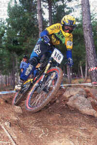 ©Malcolm Fearon - GREG MINNAAR FINAL STELLENBOSCH, SOUTH AFRICA. GRUNDIG DOWNHILL WORLD CUP 1998