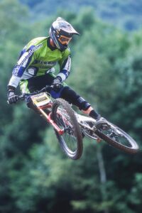 GREG MINNAAR MONT STE ANNE, CANADA. TISSOT MOUNTAIN BIKE WORLD CUP FINALS 2001