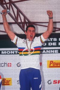FABIEN BAREL AWARD CEREMONY MONT STE ANNE, CANADA. UCI CAMPIONATI DEL MONDO 1998