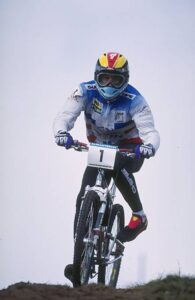 Francois Gachet in azione 1995 Kirchzarten