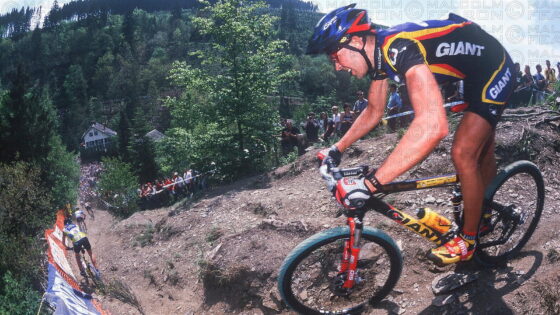 GENERAL VIEW WOLFRAM KURSCHAT HOUFFALIZE, BELGIUM. TISSOT MOUNTAIN BIKE WORLD CUP 2001