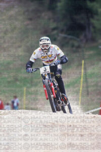 NICOLAS VOUILLOZ NEVEGAL, ITALY. GRUNDIG DOWNHILL WORLD CUP 1996