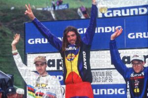 ROB WARNER AWARD CEREMONY KAPRUN, AUSTRIA. GRUNDIG DOWNHILL WORLD CUP 1996