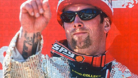 SHAUN PALMER BIG BEAR, USA. DIESEL DOWNHILL WORLD CUP 1999 AWARD CEREMONY