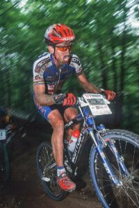 THOMAS FRISCHKNECHT MONT STE ANNE, CANADA. TISSOT MOUNTAIN BIKE WORLD CUP FINALS 2001