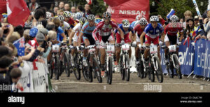 ©PA Images / Alamy Foto Stock - Partenza Mondiali MTB 2007 Fort William