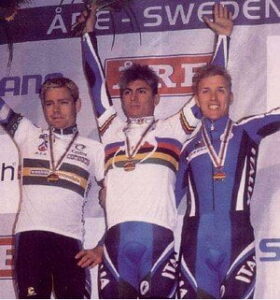 Evans-Bui-Fruet Podio mondiali u23 1999