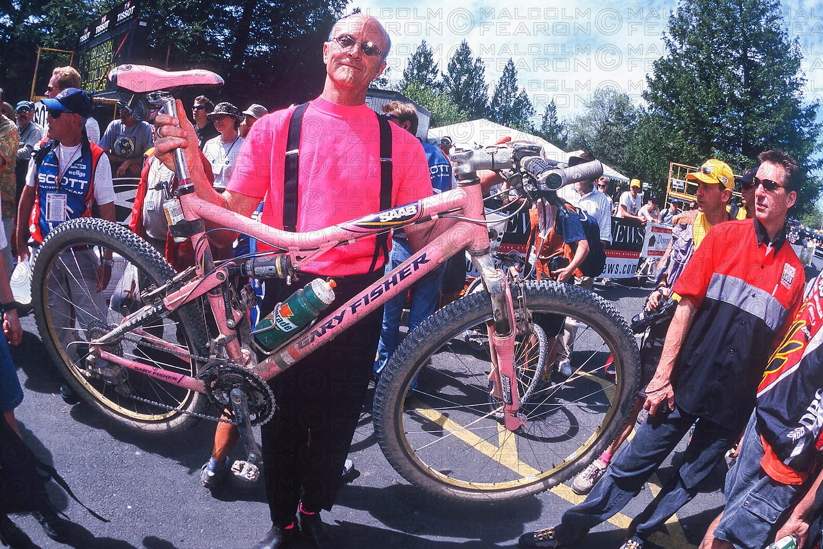 ©Malcolm Fearon - GARY FISHER WITH PAOLA PEZZO SUGAR BIKE GENERAL VIEW NAPA VALLEY, USA. TISSOT MOUNTAIN BIKE WORLD CUP 2000