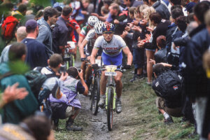 ©Malcolm Fearon - ROLAND GREEN GENERAL VIEW HOUFFALIZE, BELGIUM. TISSOT MOUNTAIN BIKE WORLD CUP 2002