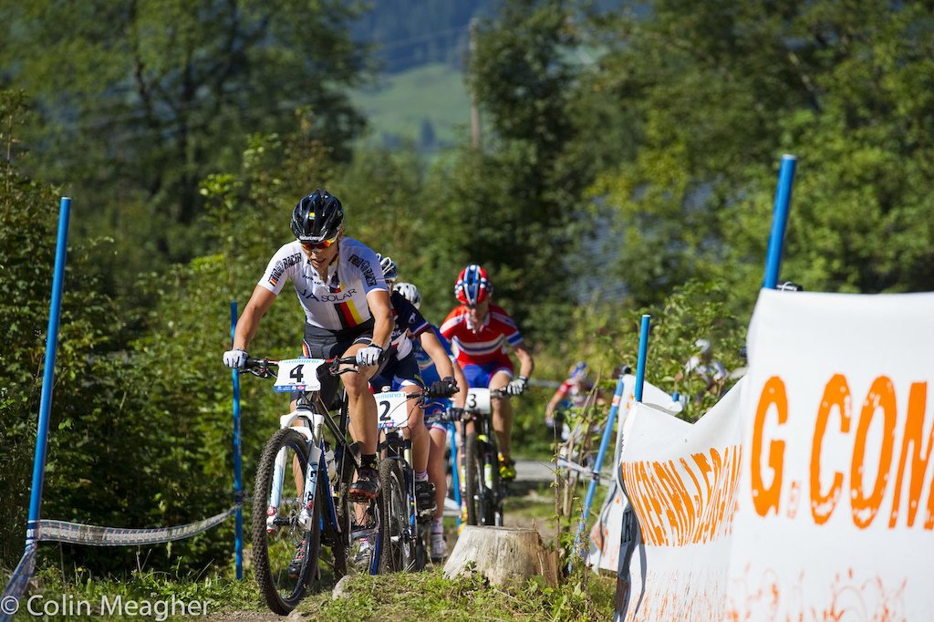 SABINE SPITZ AT 2012 MONDIALI MTB SAALFELDEN