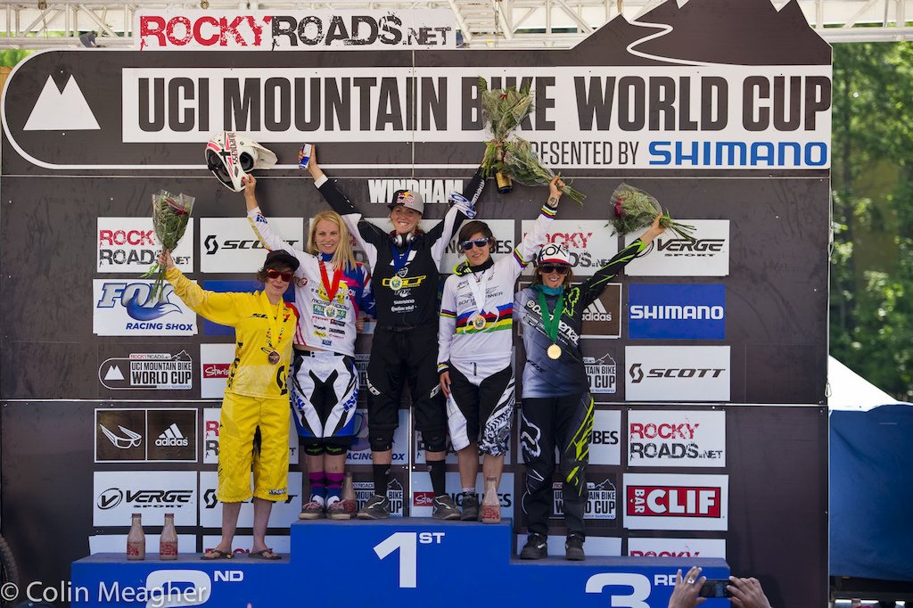Women Podio Windham 2012, L-R - Siegenthaler, Hannah, Atherton, Ragot, Nicole