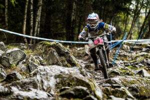 Morgan Charre durante World Cup DH 2013 Hafjell