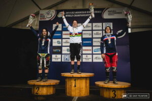 PODIUM CAMPIONATO DEL MONDO 2014 JUNIOR WOMEN DH