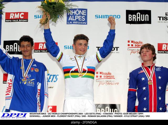 Romain Saladini campione del mondo dh 2004 junior