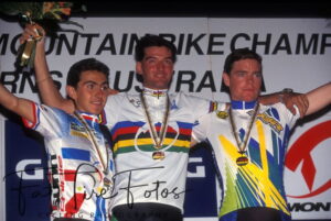 PODIUM JUNIORES CAMPIONATO DEL MONDO 1993 METABIEF MTB