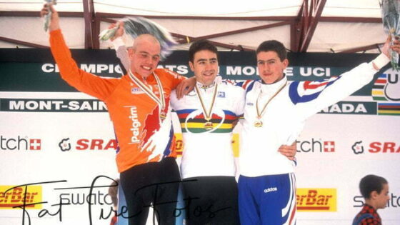 PODIUM MEN WC 1998 MONT SAINTE ANNE DH