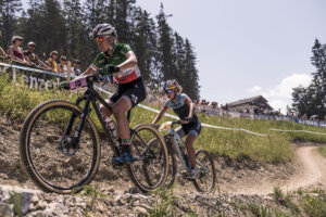 ©Bartek Wolinski Red Bull Content Pool - Eva Lechner and Emily Batty - Lenzerheide 2015