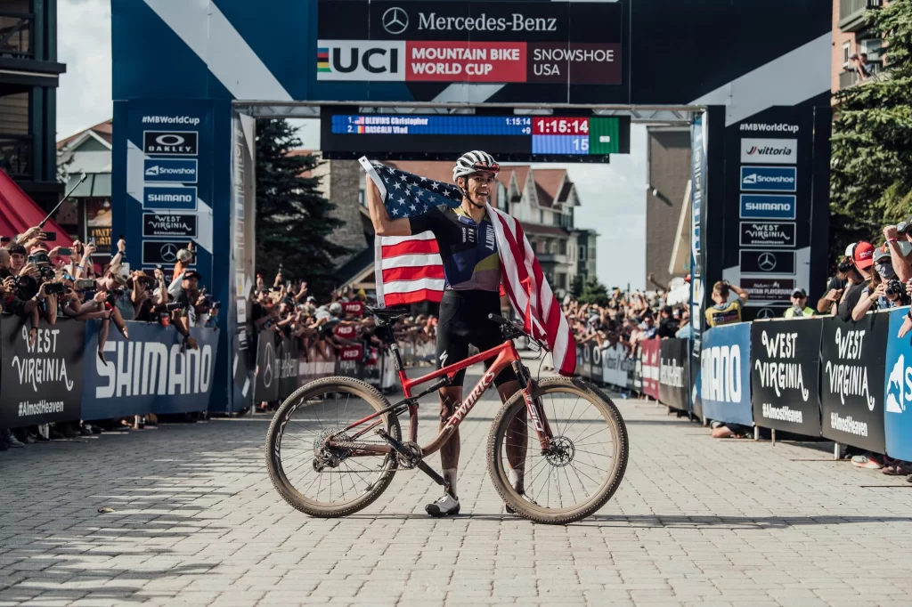 Christopher Blevins vince World Cup Snowshoe 2021 XCO elite