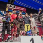 Hart, Vergier, Gwin, Brosnan, Minnaar - Podio World Cup Leogang 2016 Downhill