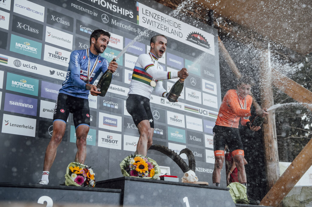 Gerhard Kerschbaumer, Nino Schurter, Mathieu Van Der Poel