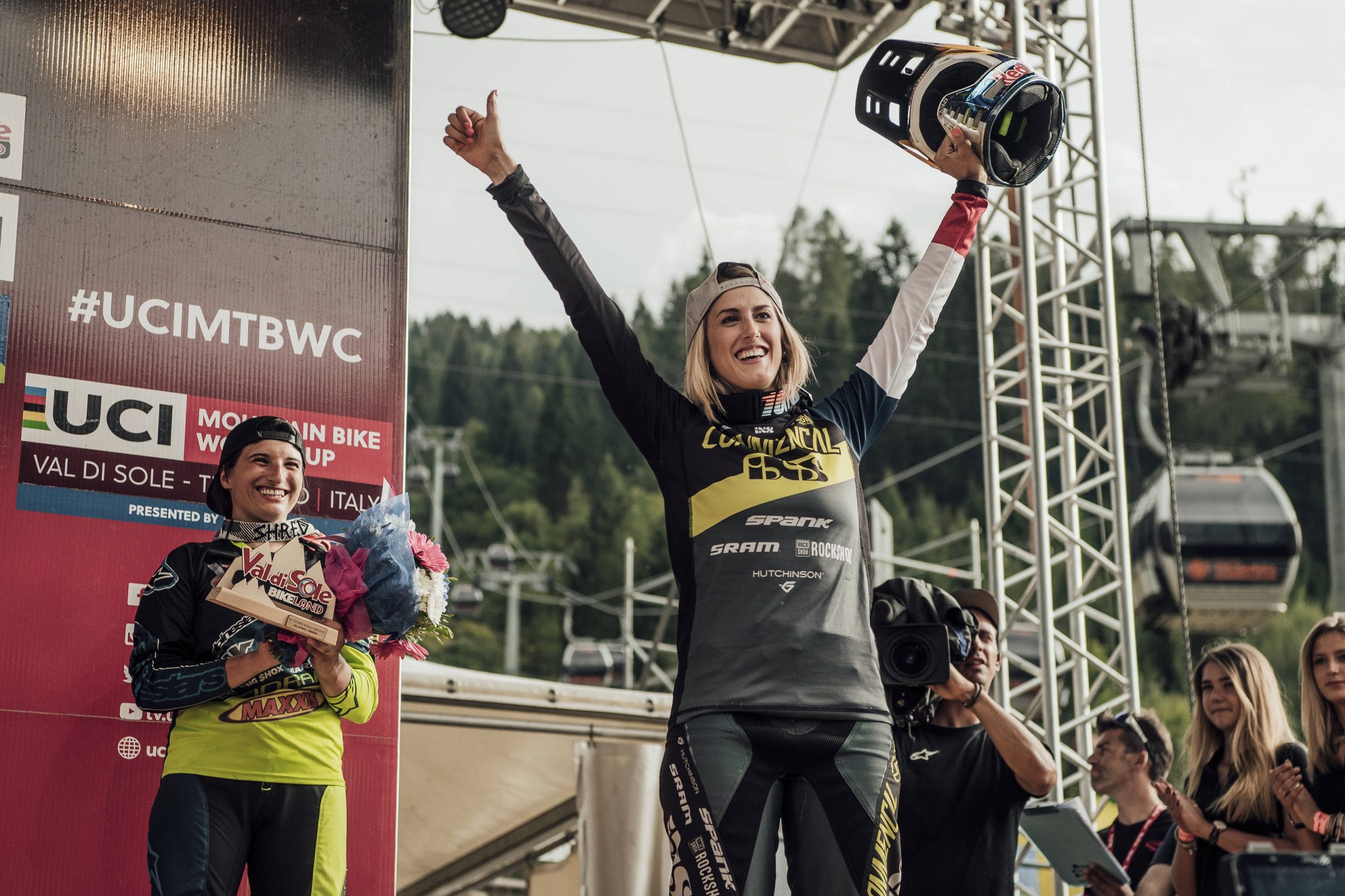 Myriam Nicole 2nd place Val di Sole 2017 World Cup DH Elite Women