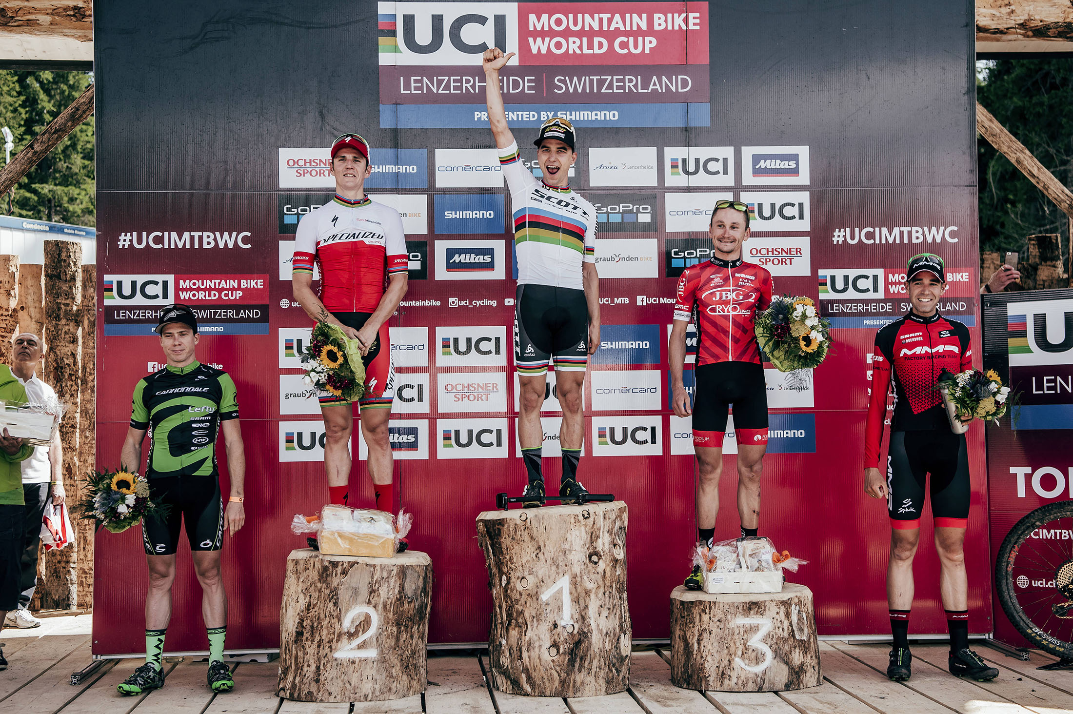 Maxime Marotte, Jaroslav Kulhavý, Nino Schurter, Anton Sintsov, David Valero Serrano