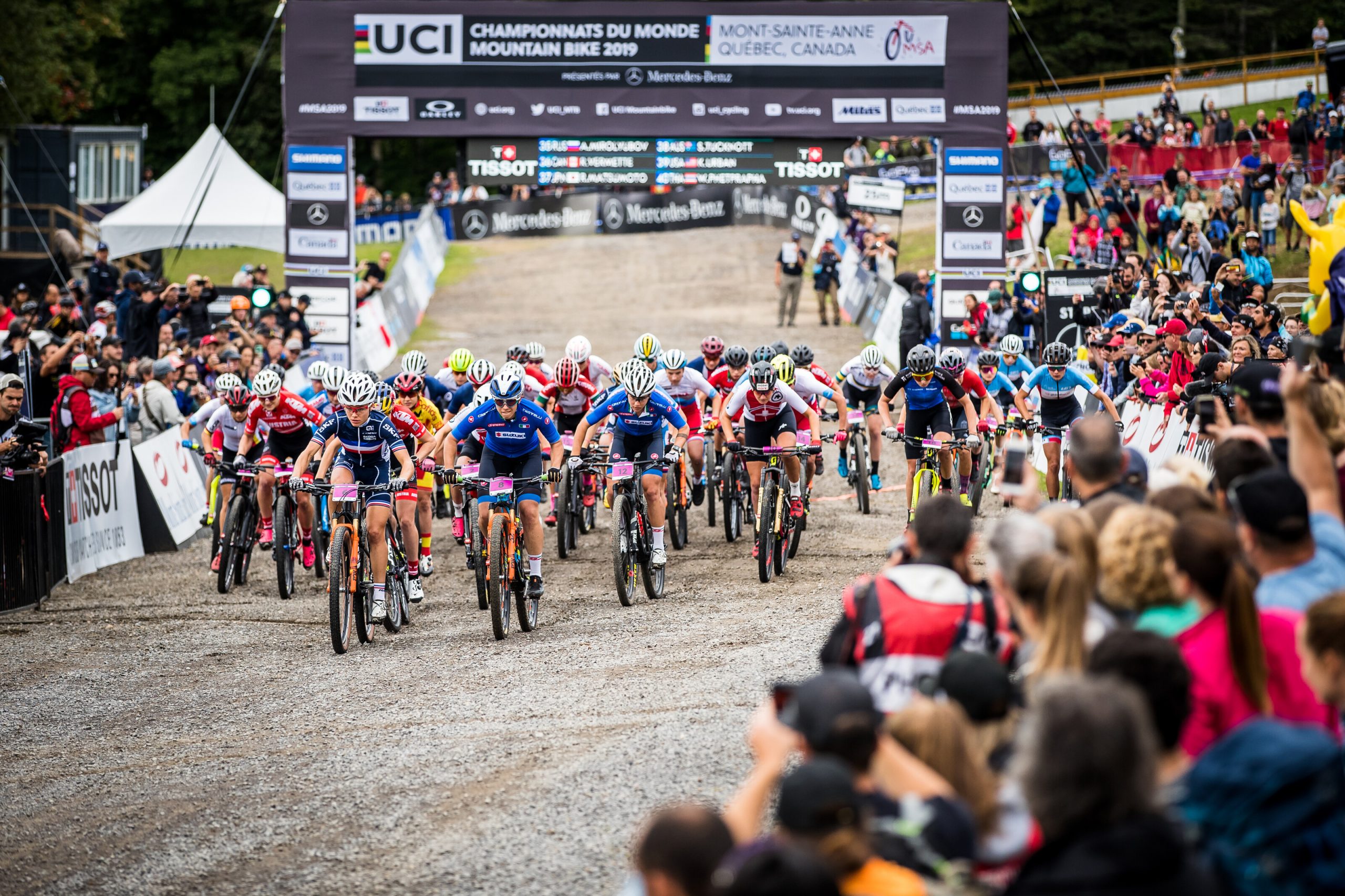 Start Campionato del mondo 2019 Mont Sainte Anne XCO Elite Women