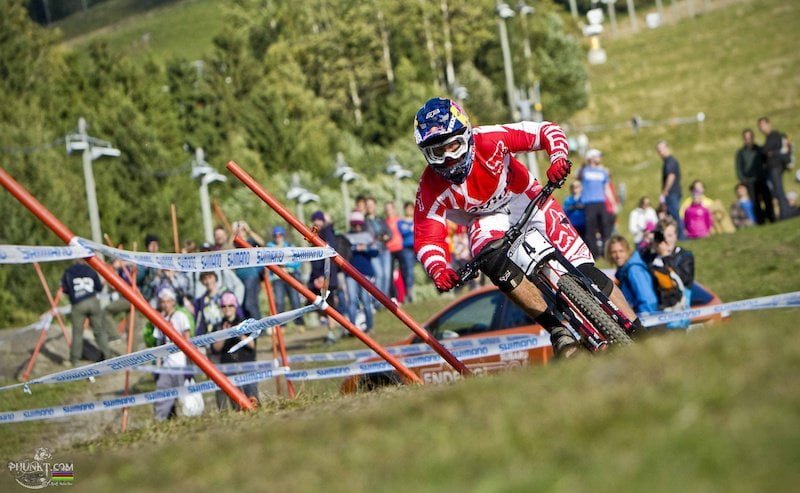 Steve Smith vince Hafjell 2012 DH elite men world cup
