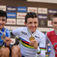 boichis-Gomez-Aebersold, Podio Campionato del mondo 2021 XCO Junior Men