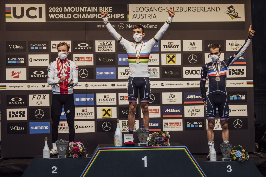 Podio XCO Mondiali 2020 Leogang