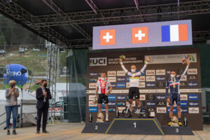 podio mondiali 2021 val di sole xco