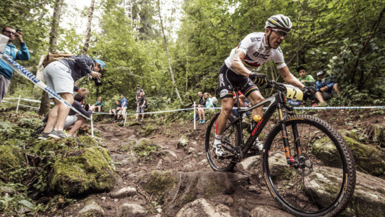©Bartek Wolinski Red Bull Content Pool - Julien Absalon campione del mondo 2014 durante World Cup 2015 - Val di Sole