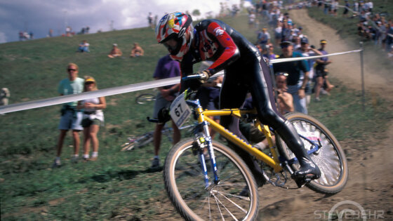 ©Steve Behr / Stockfile - John TomacDownhill World Championships, Vail, Colorado USA 1994