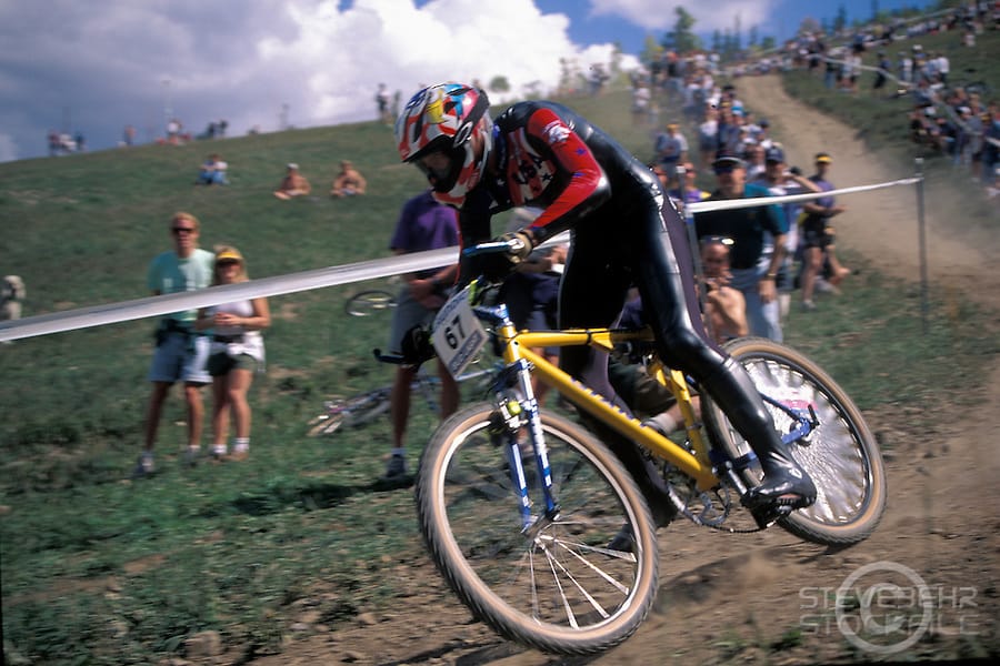 ©Steve Behr / Stockfile - John TomacDownhill World Championships, Vail, Colorado USA 1994