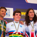 Podio Mondiali 2015 Andorra: Bruni - Minnaar - Bryceland | ©Luisa Freudenberg/MTB Mag