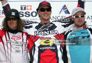 Chris Kovarik (3), Greg Minnaar (1) e Jared Graves (2). Angel Fire Mexico UCI Mountain Bike World Cup 2005 