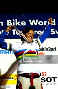 ©Tim De Waele GGetty Images) - ANNE CAROLINE CHAUSSON CAMPIONE DEL MONDO 2003 DH WOMEN LUGANO