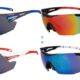 Occhiali da mountain bike con lenti colorate, vari modelli e colori eleganti.