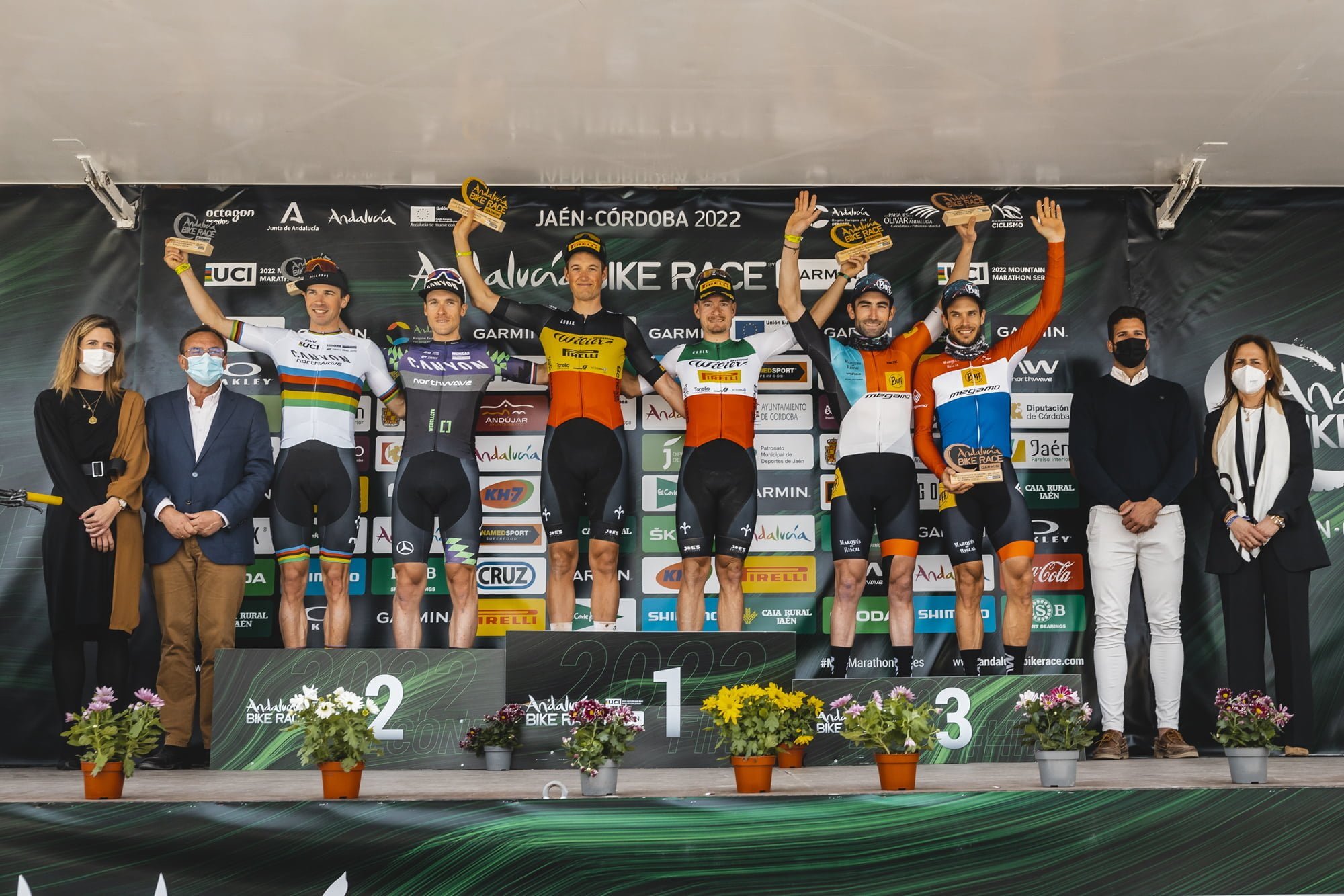 podio tappa 3 andalucia bike race