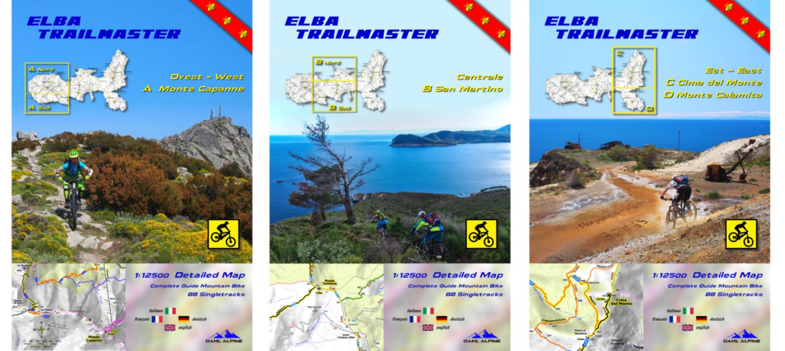 The island of Elba divided into 3 sectors