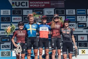 Podio femminile Elite Leogang 2022