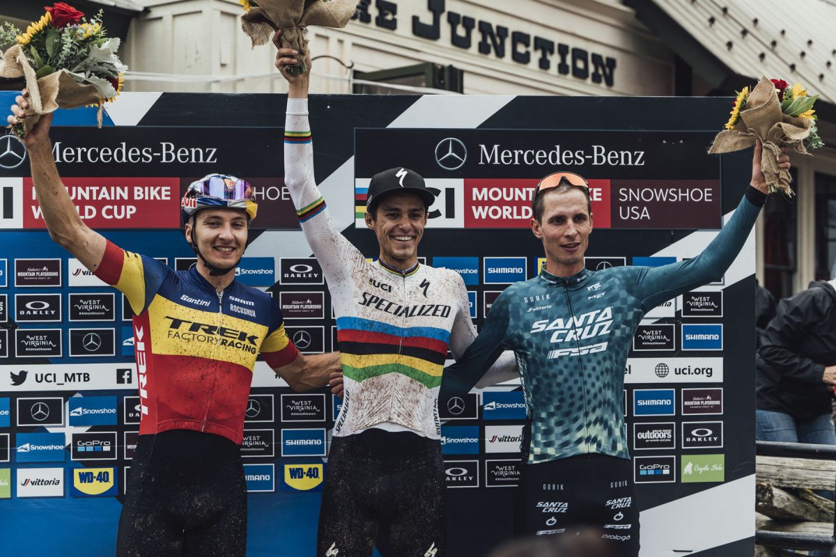 Podio UCI XCC World Cup a Snowshoe