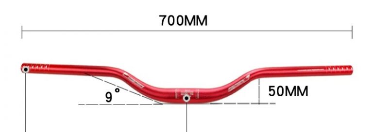 Manubrio Per Bici Mountain Bike - Grip Ergonomico Lock-on, Nero, Con Barre Laterali
