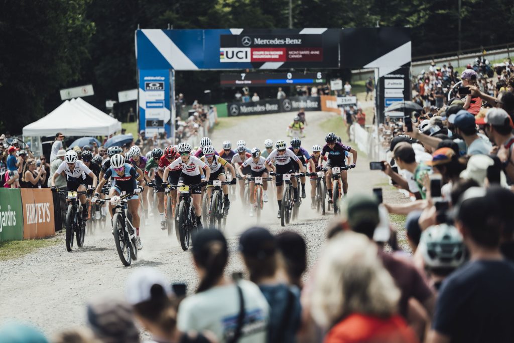 Partenza Mont Sainte Anne