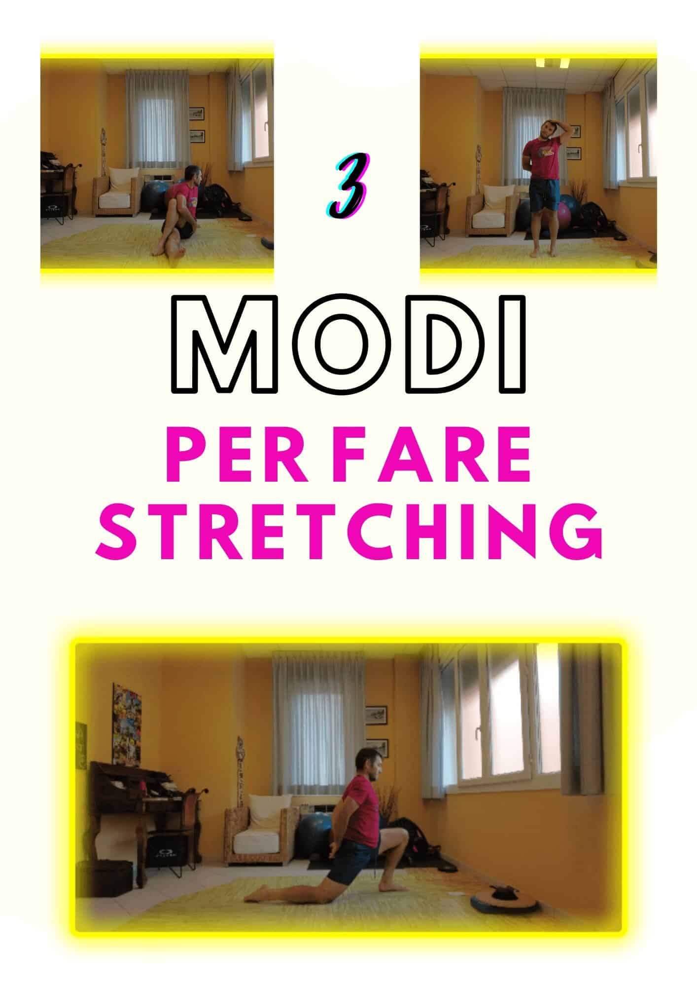 Allenamento casa per stretching e esercizi di flessibilità.