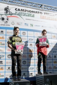 Podio Italiani Esordienti donne Pump Track 2022