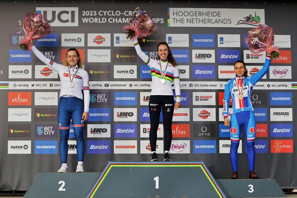 podio mondiali u23 2023 ciclocross