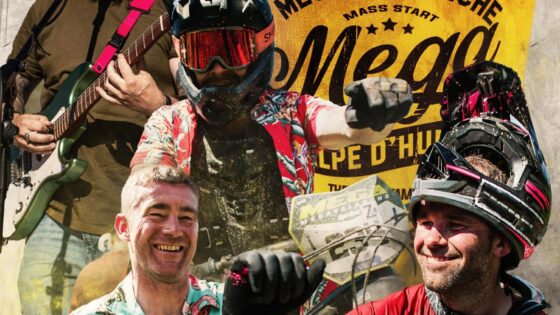 1. Gruppo di bikers felici in montagna dopo una gara MegaValanche.