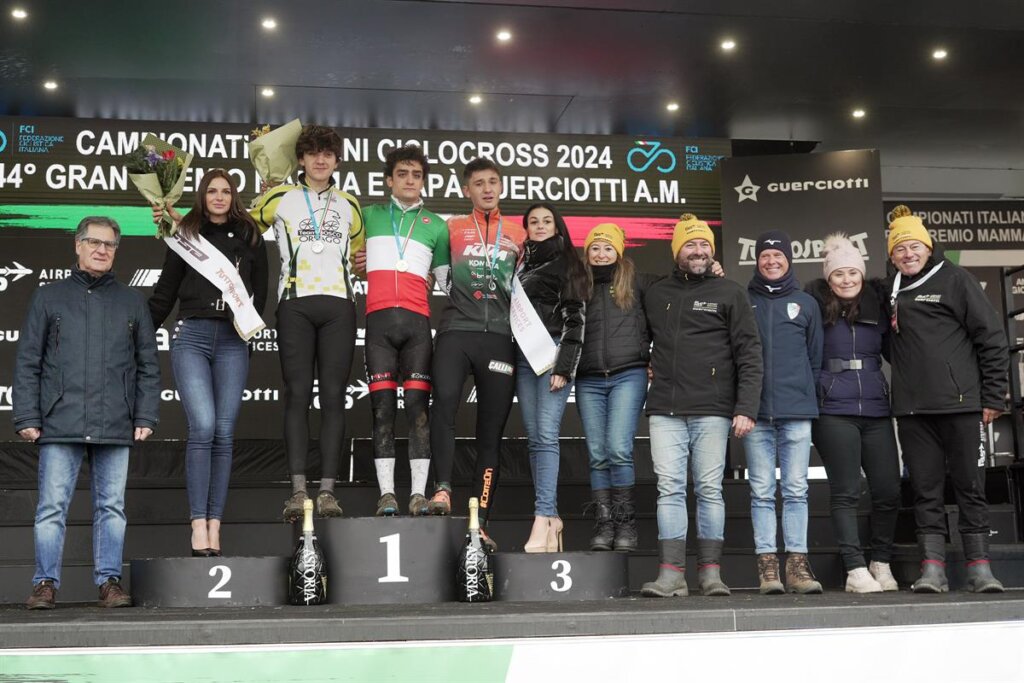 Podio U23 Italiani Ciclocross - foto di Giorgio De Negri